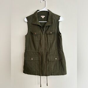 Merona Army Green Utility Vest